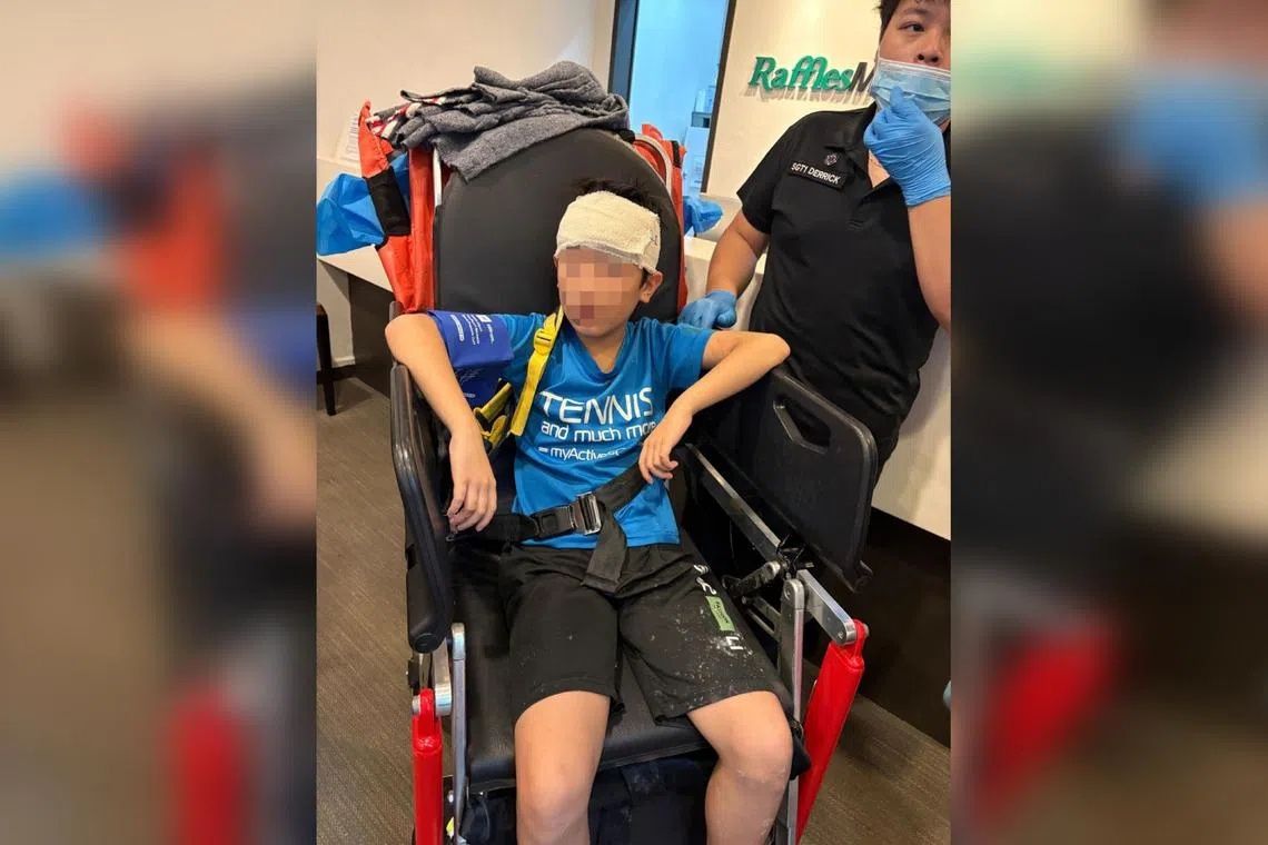 Child hospitalised after signboard collapse at Singapore foodcourt