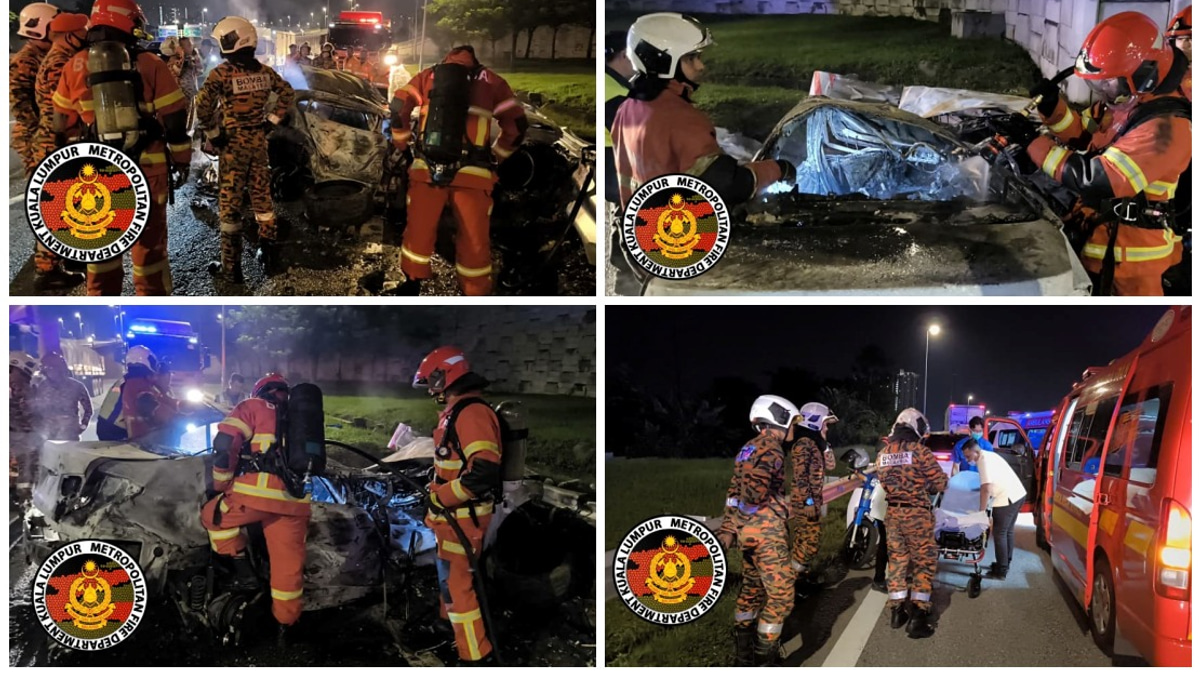 Two University Students Die in Fiery DUKE Expressway Crash Near Kuala Lumpur