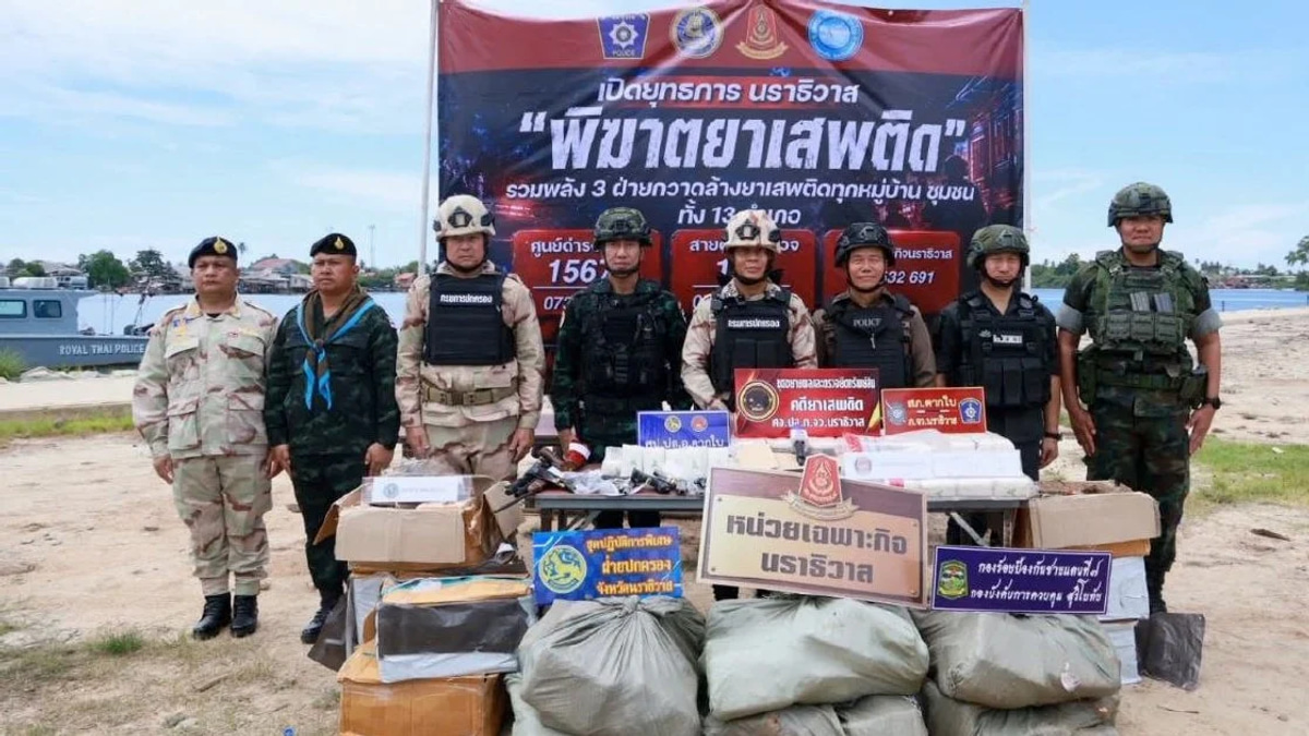 Thai Police Dismantle Major Drug Network with Links to Malaysian Traffickers