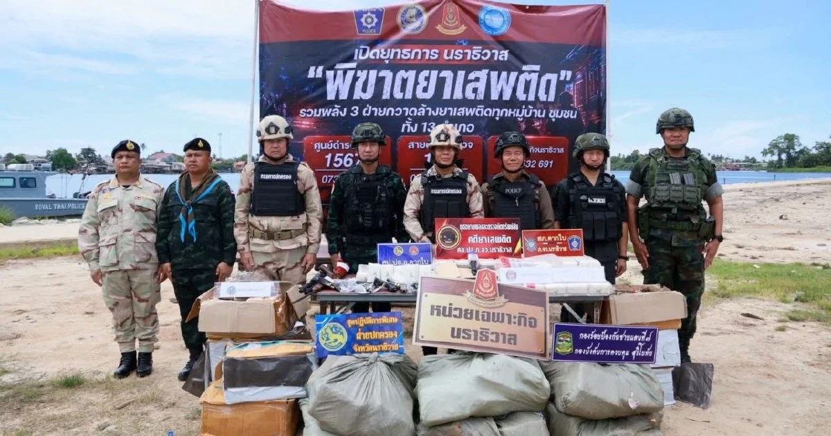 Thai Police Dismantle Major Drug Network with Links to Malaysian Traffickers