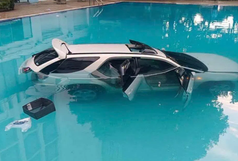 Family row over $775 rent escalates as man crashes SUV into Chulalongkorn University pool
