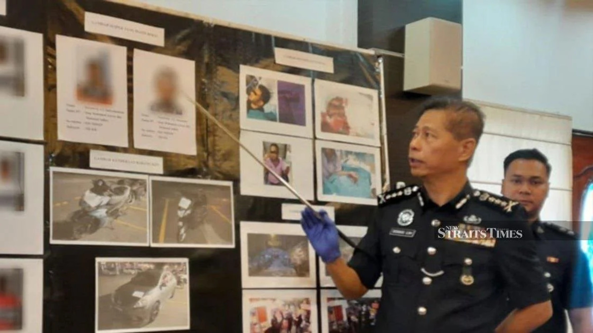 Six arrested after two men slashed at Jelutong temple