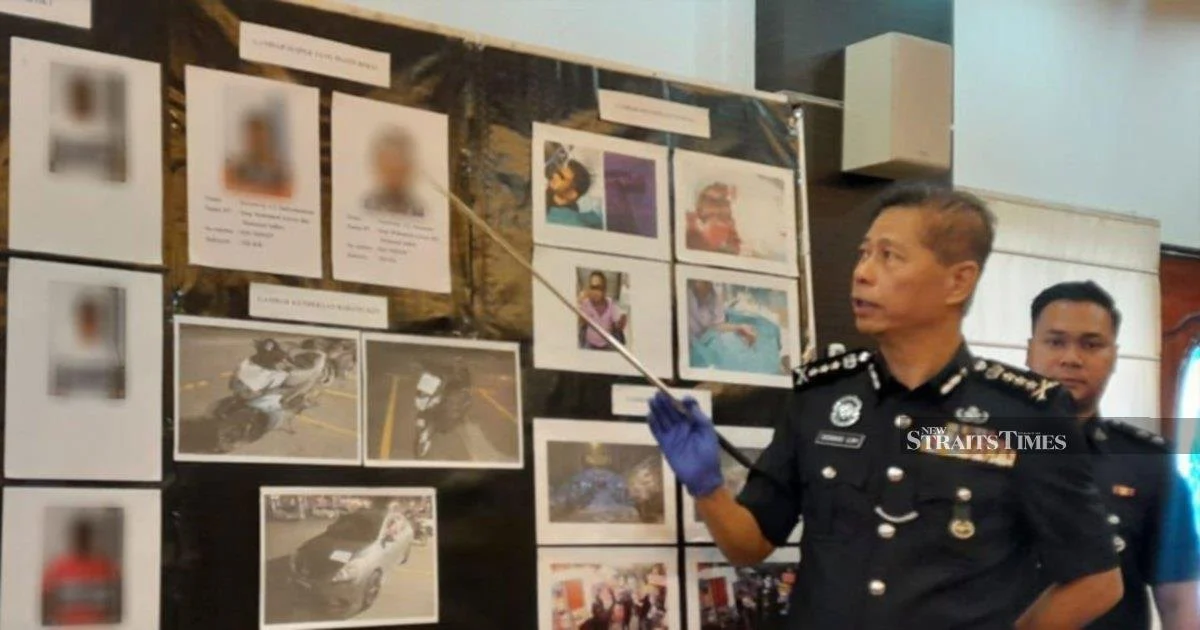 Six arrested after two men slashed at Jelutong temple