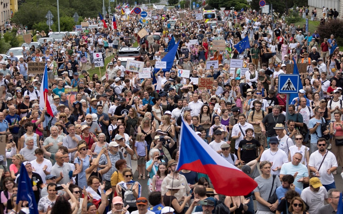 Czech Public Broadcasters Face Political Pressure as Thousands Protest Funding Overhaul